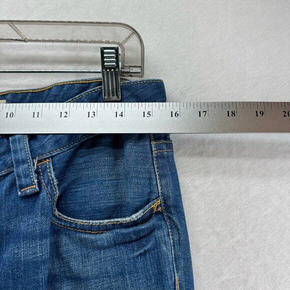 GAP Jeans Womens Sz 12Long Original Flare Medium Washed Denim Cotton Blend Blue - Picture 8 of 10